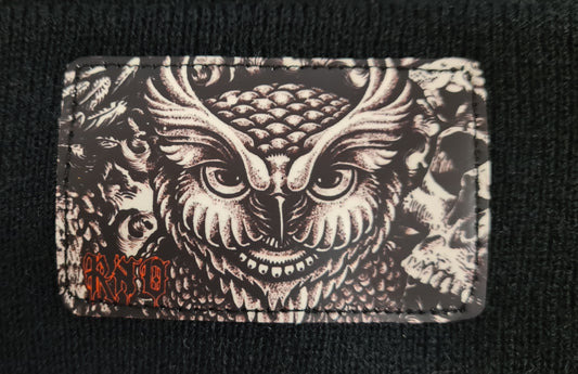 BEANIE FLOWLER WHITE BLACK