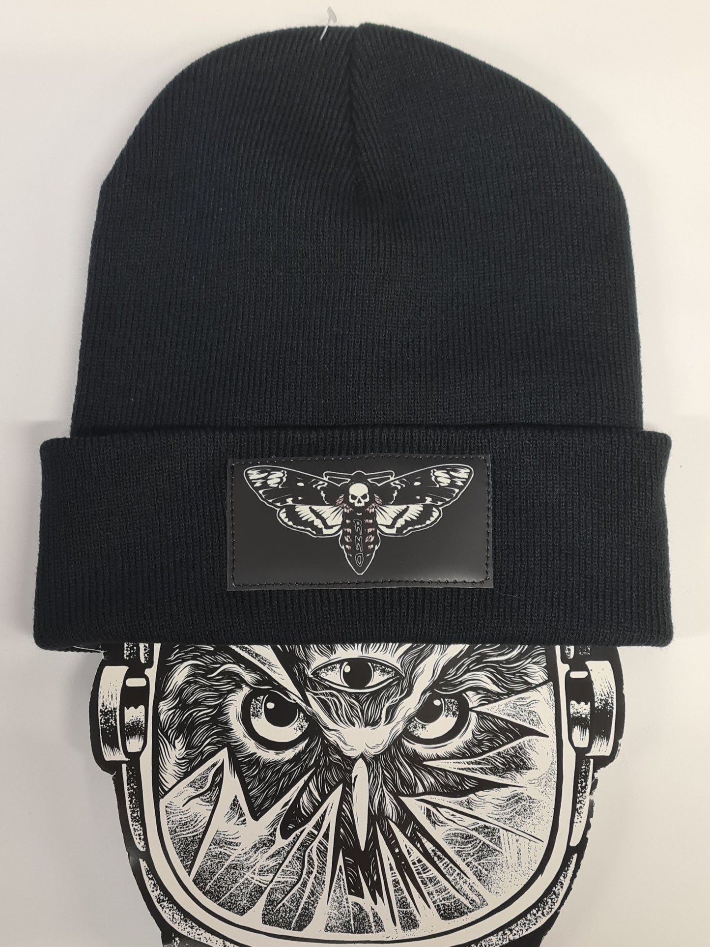 BEANIE MOTH BLACK VEGAN LEATHER BLACK
