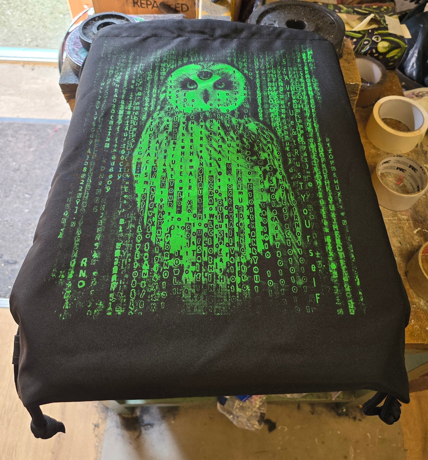 GYMSAC RECYLCLE MATRIX  NEOWL BLACK