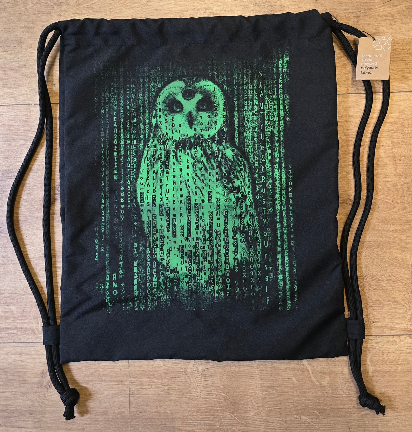 GYMSAC RECYLCLE MATRIX  NEOWL BLACK