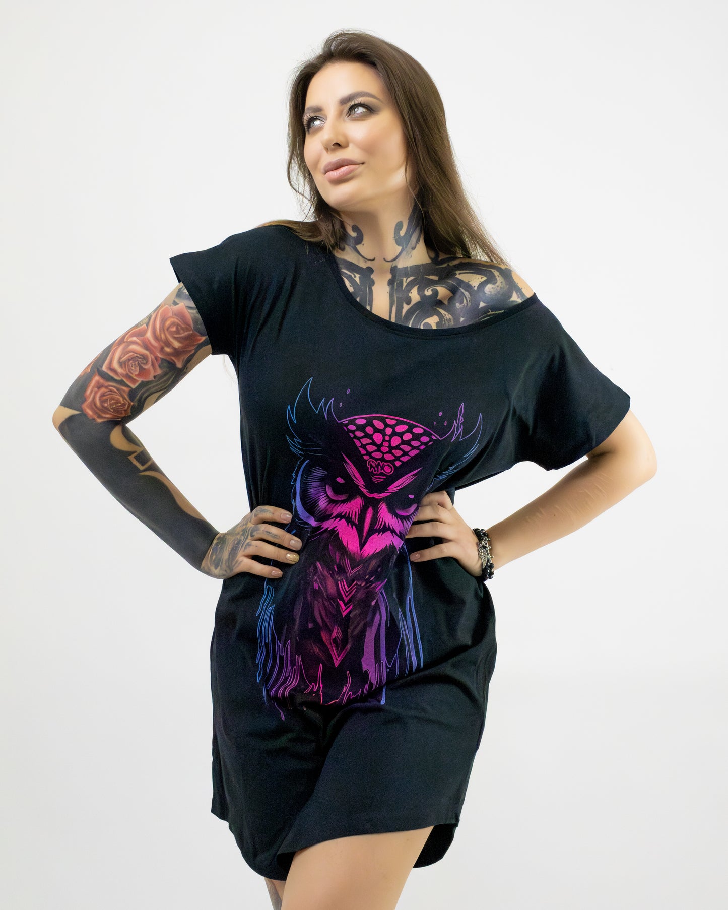 KLEID GROWLITI LOOSE FIT LADY BLACK