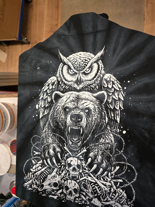 HOODIE BEAOWL UNI SPIDER BLACK