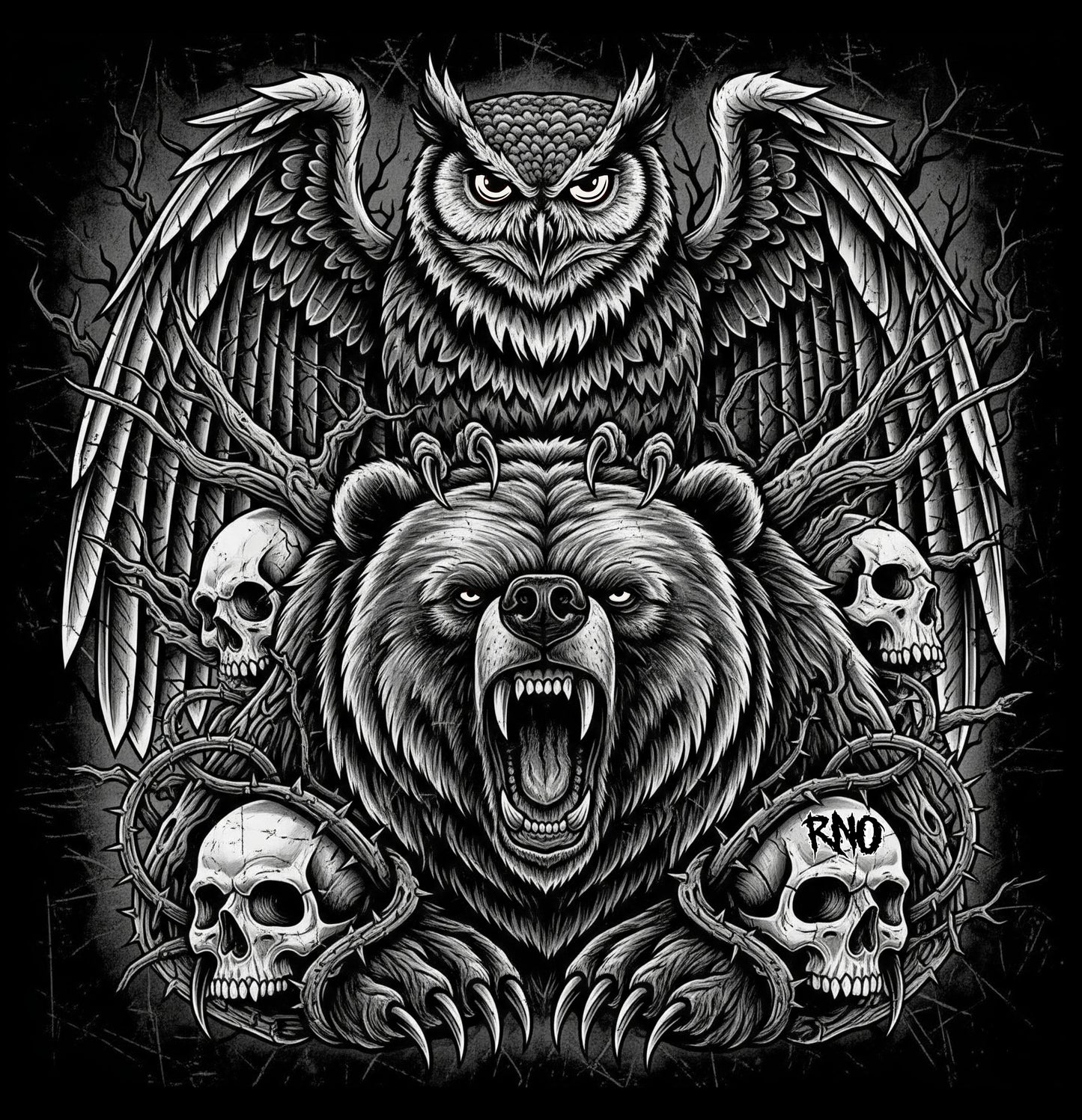 STOFFBEUTEL BEAOWL BLACK