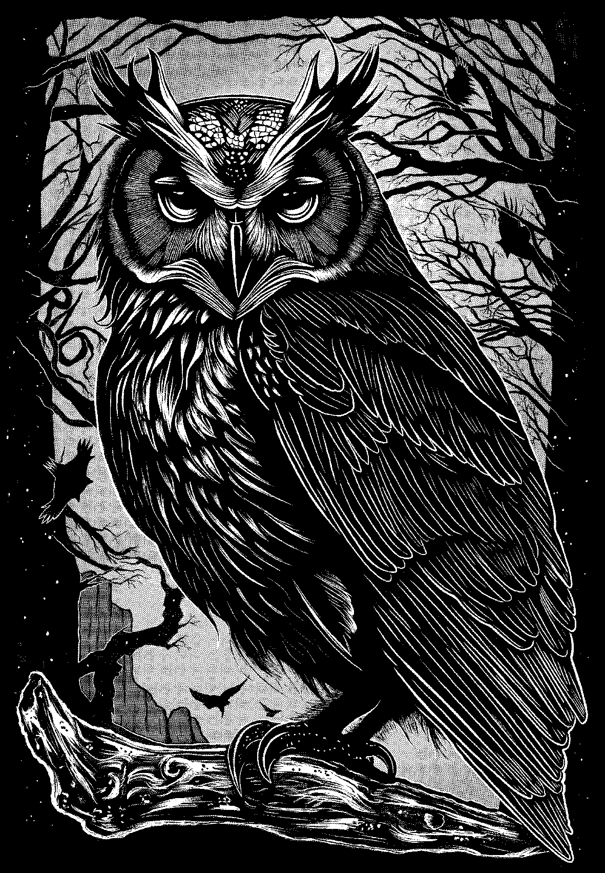 T-SHIRT DARKTREES MEN BLACK