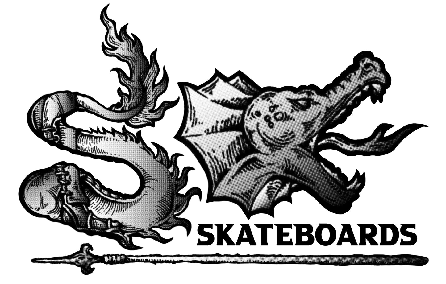 SK8 EDGE T-Shirt SE DRAGON OVERSIZED UNI