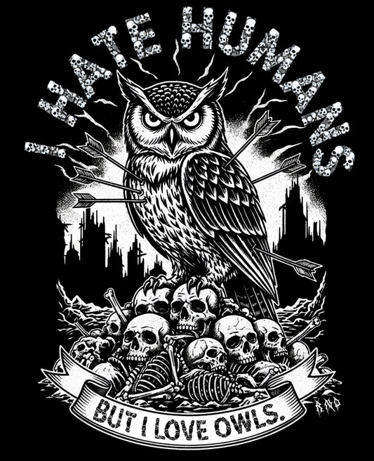 T-SHIRT I HATE BUT I LOVE LADIES BLACK