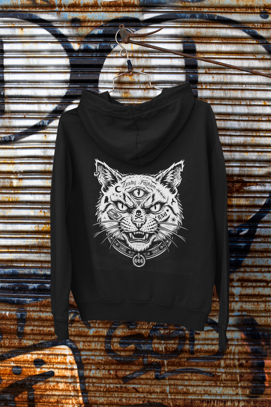 OF Zipper Cat BLACK UNI