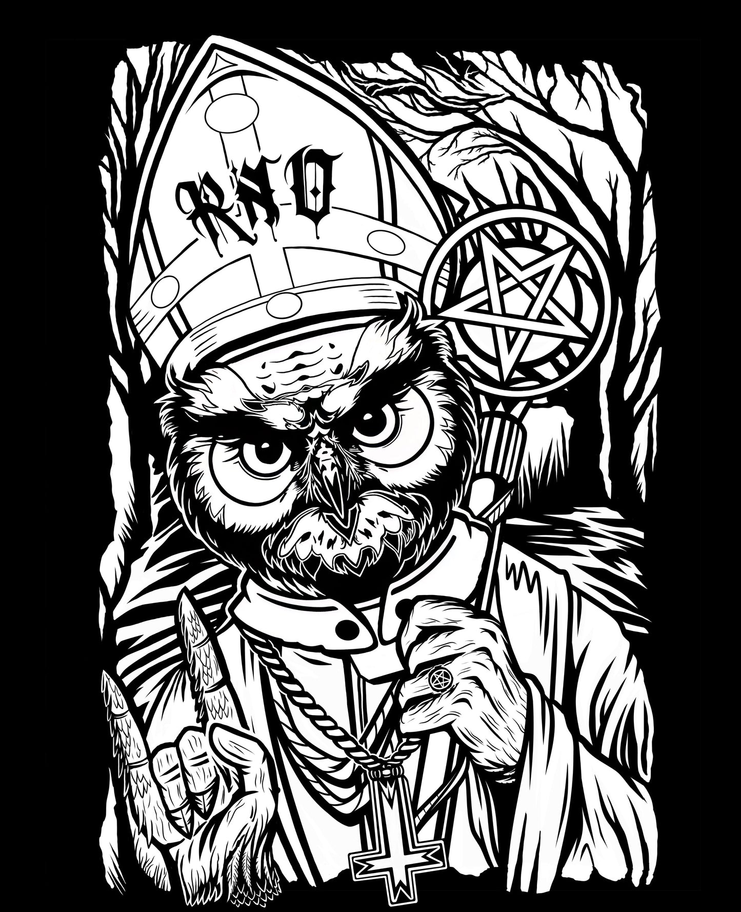 T-SHIRT POCKET POWL UNI BLACK