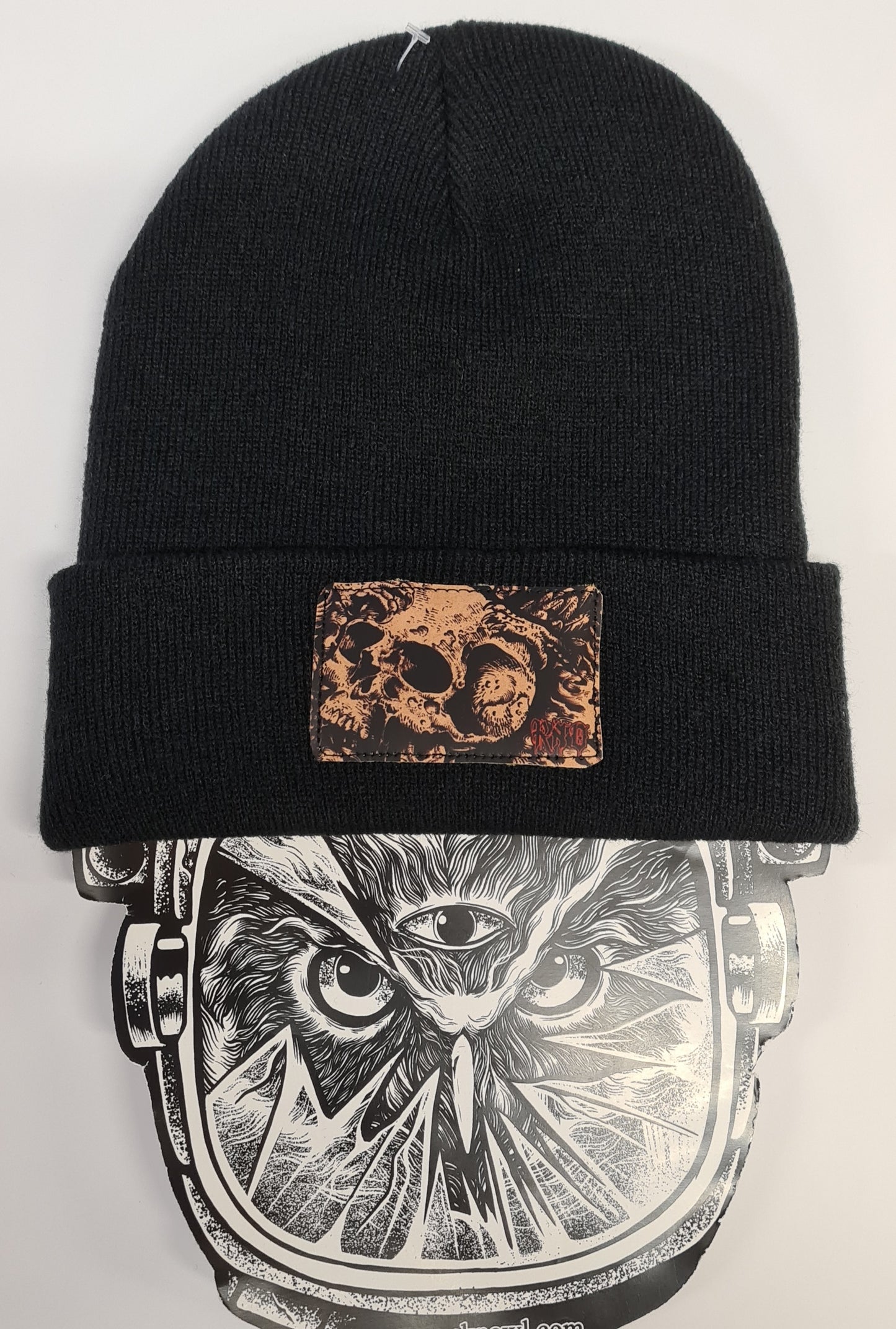 BEANIE CROWL SKULL BROWN BLACK