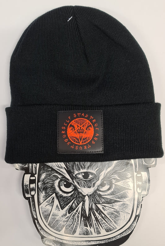BEANIE D-OWL PENTA RED BLACK