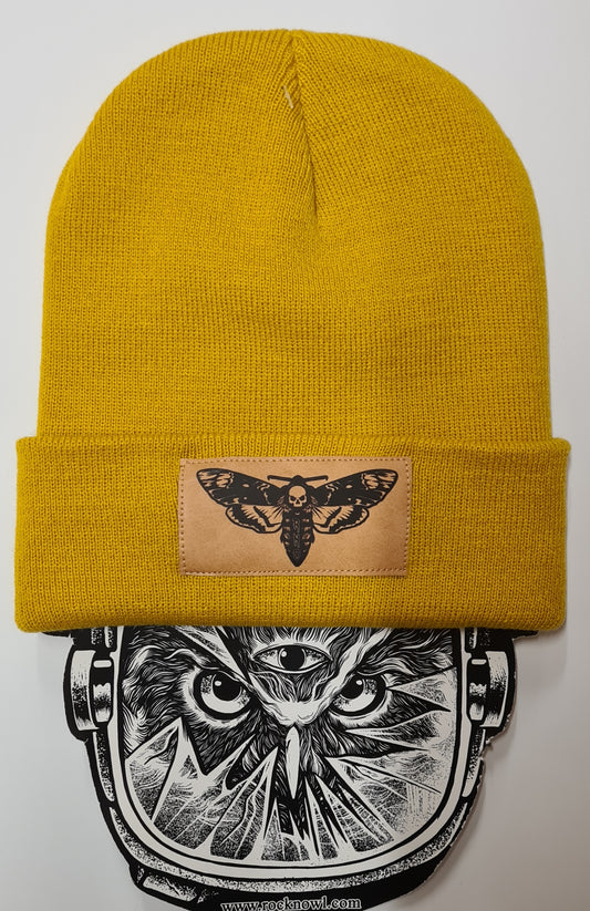 BEANIE MOTH VEGAN LEATHER MUSTARD