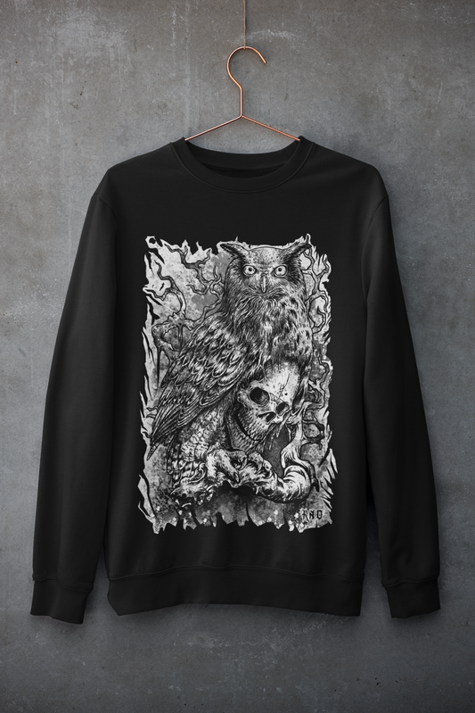 CREWNECK SKOWLL BLACK UNI