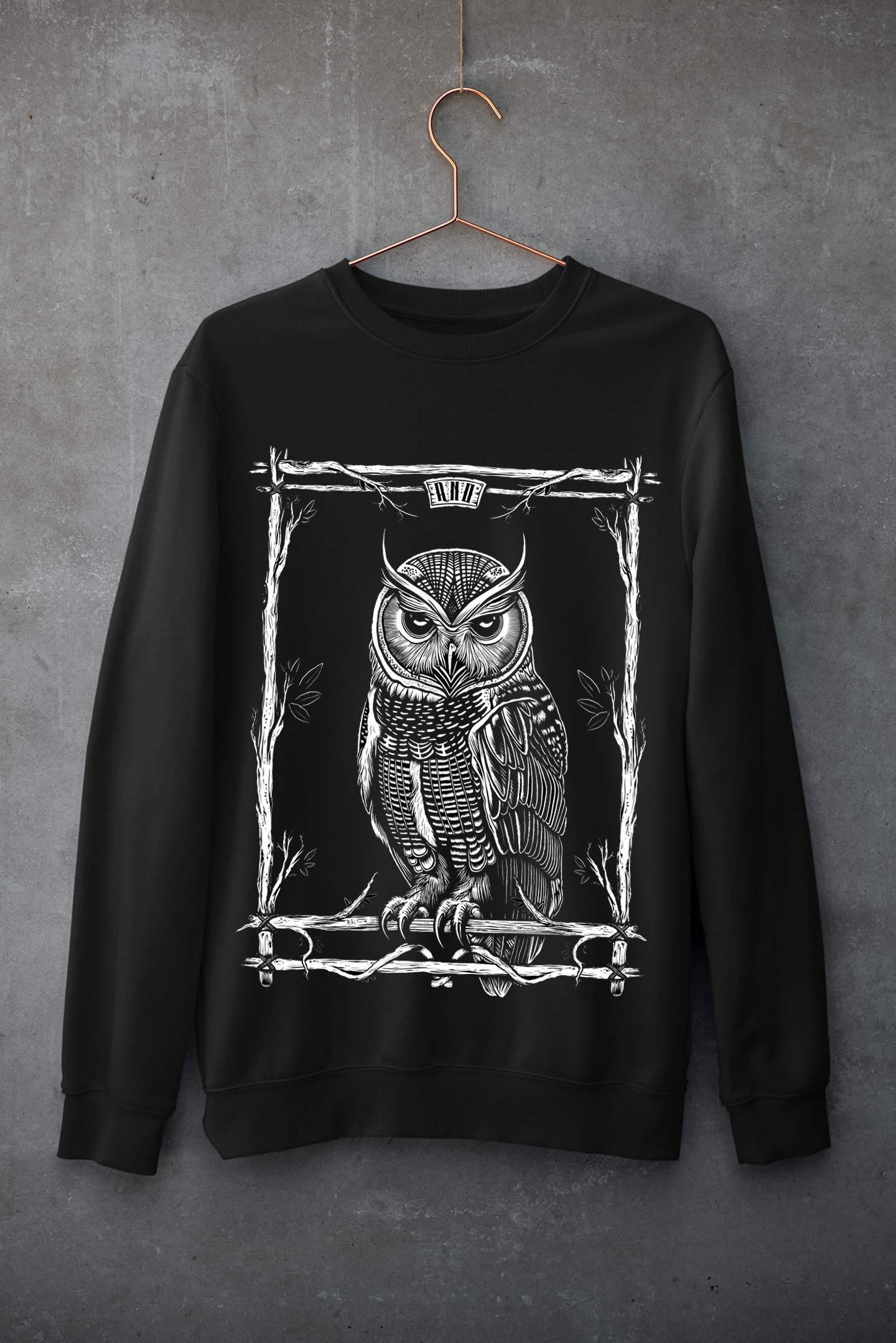 CREWNECK TAROWLT1 BLACK UNI