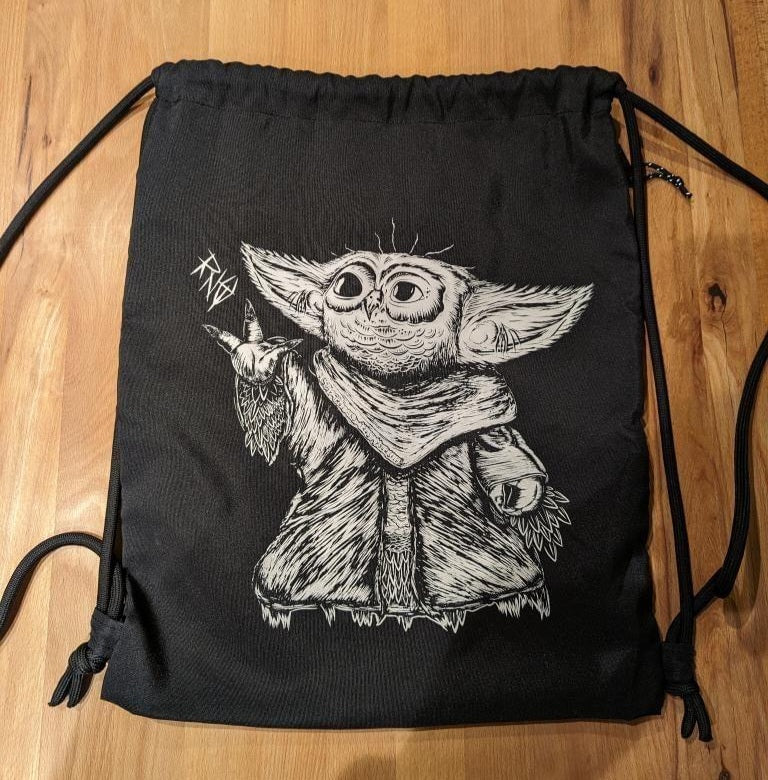 GYMSAC RECYLCLE BABYYOWLDA BLACK