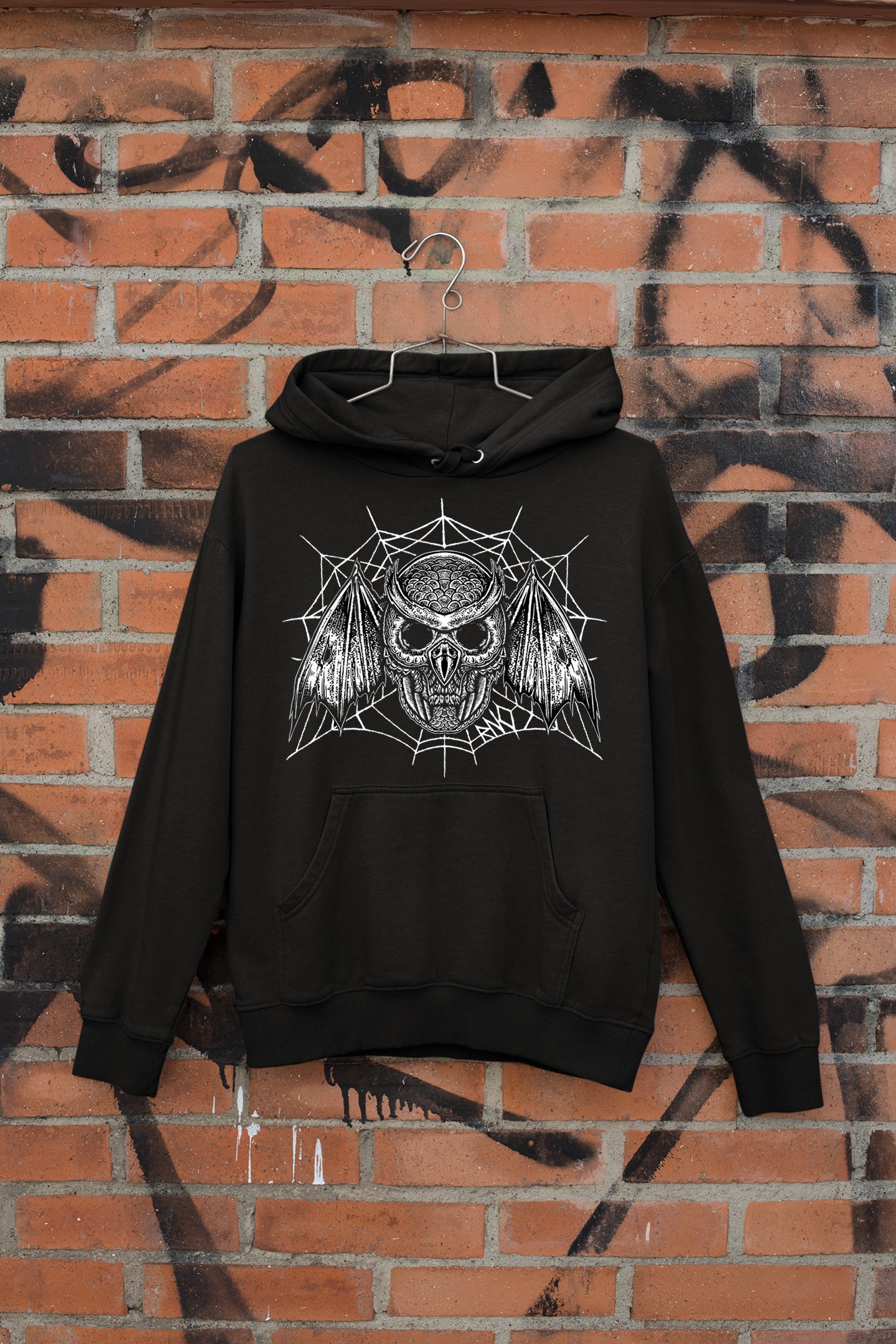 HOODIE BATSKOWL BLACK UNI