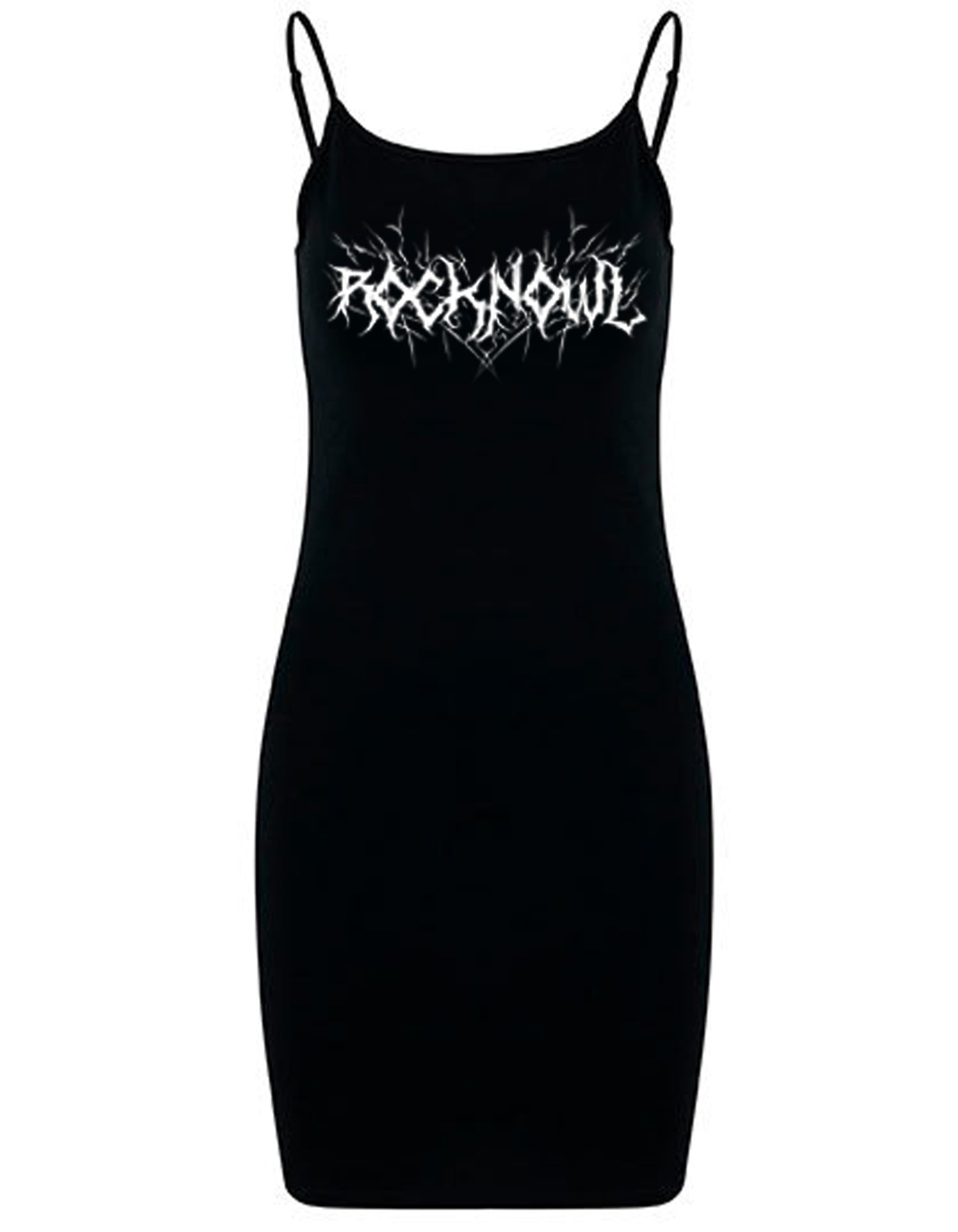 KLEID METAL JERSEY SLIM DRESS BLACK