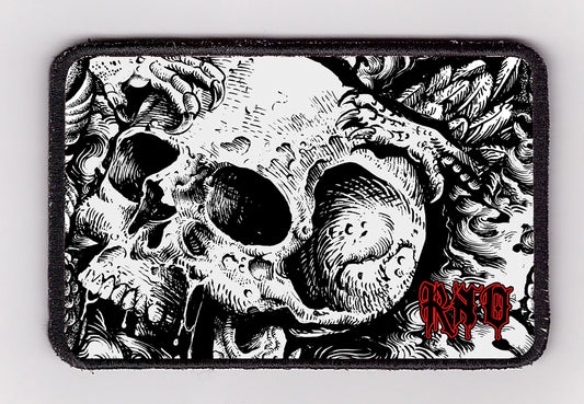 HIP BAG SKULL PATCH BLACK