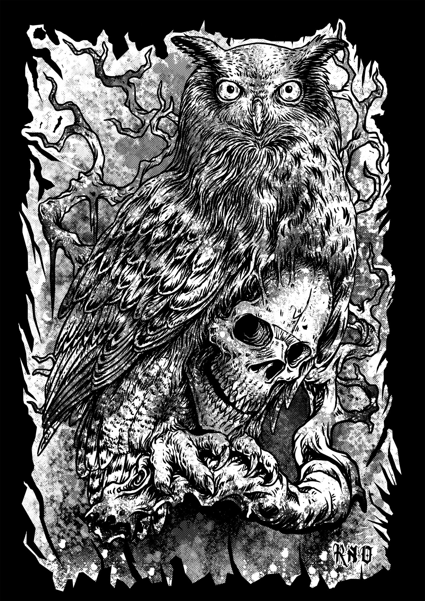 T-SHIRT SKOWLL MEN BLACK