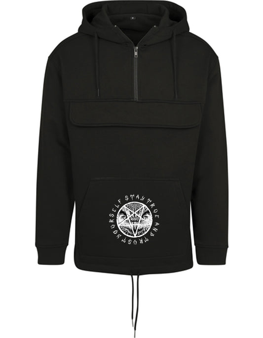 SWEAT PULLOVER HOODIE D-OWL BLACK