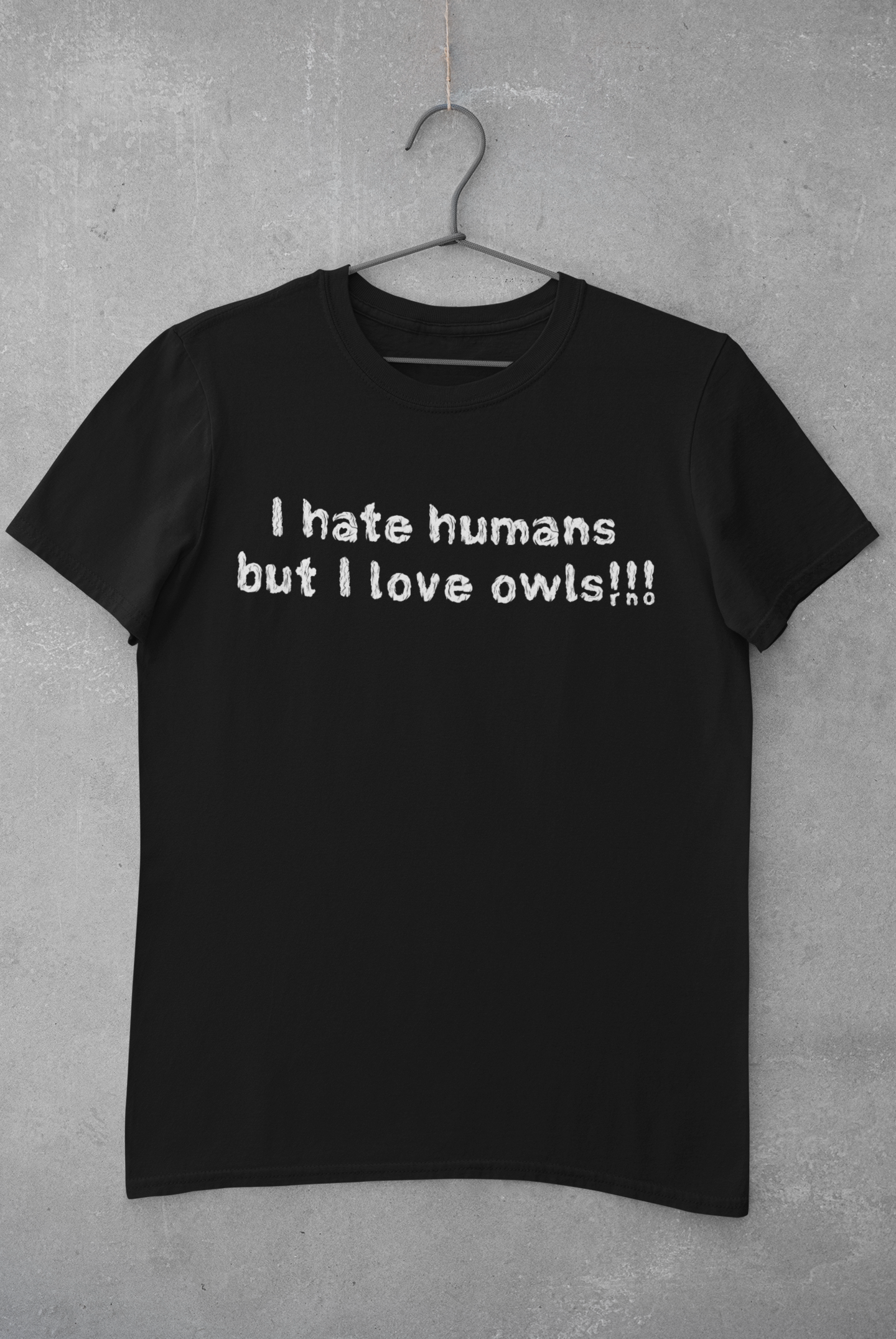 T-SHIRT I HATE MEN BLACK