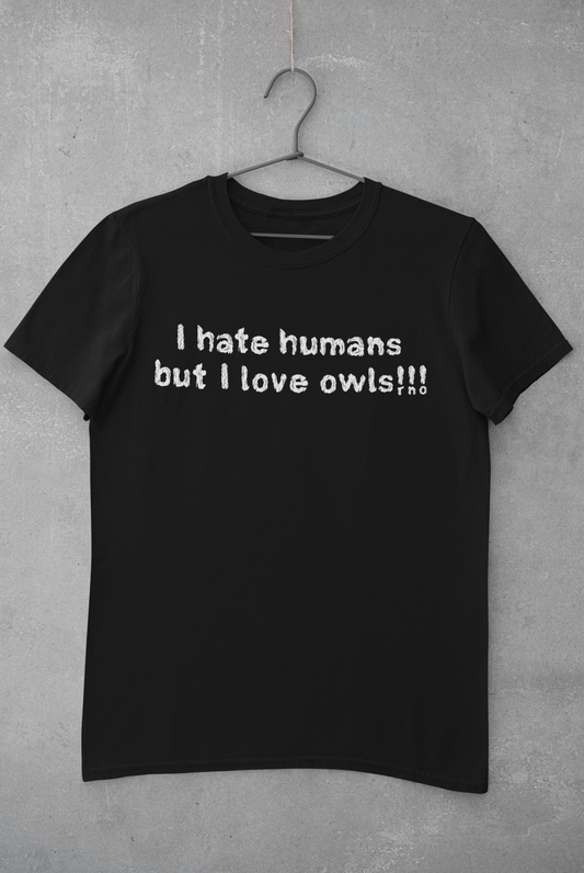 T-SHIRT I HATE MEN BLACK