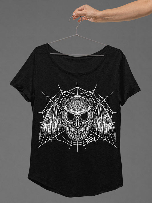T-SHIRT BATSKOWL LADIES BLACK