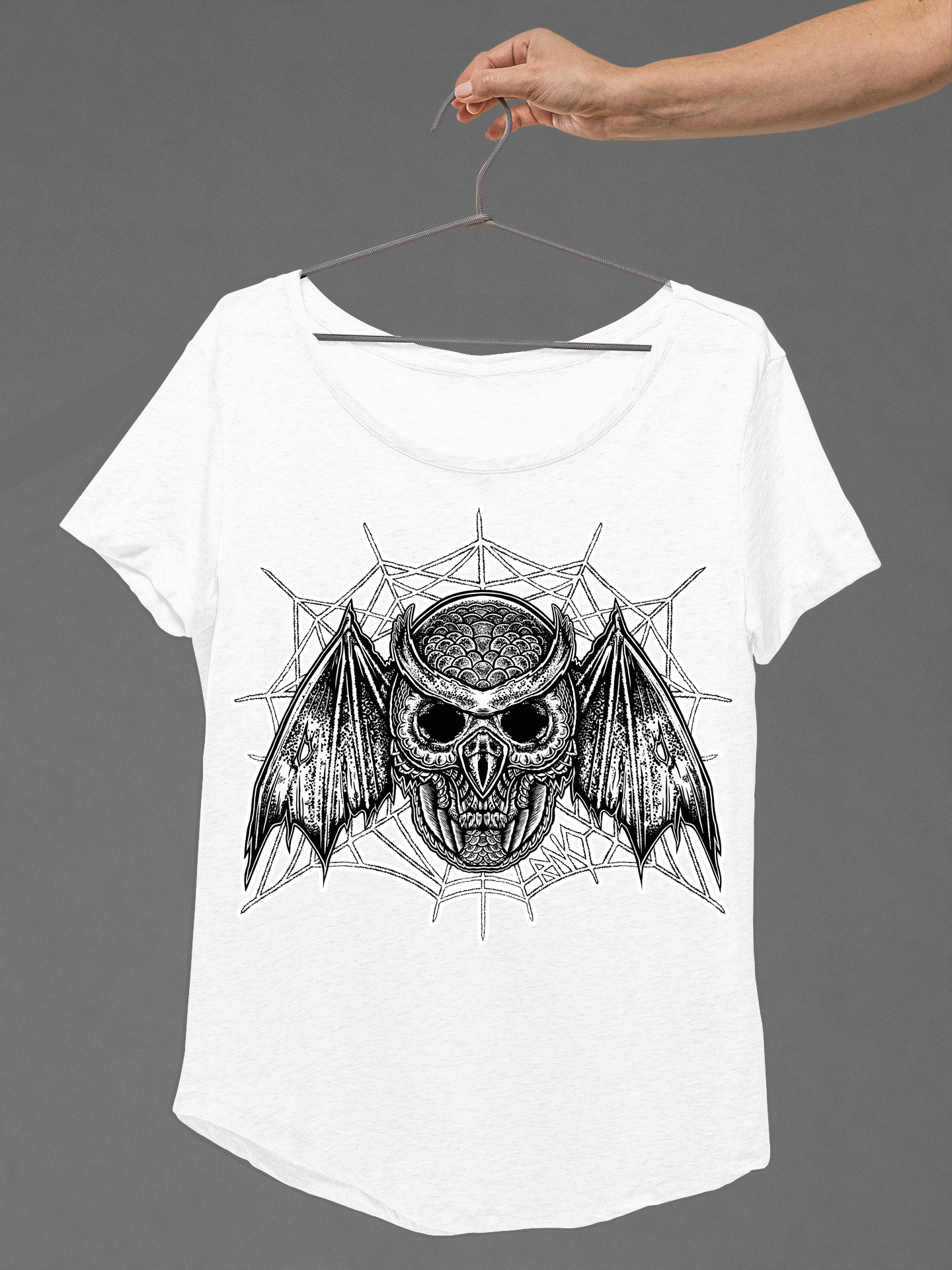 T-SHIRT BATSKOWL LADIES WHITE