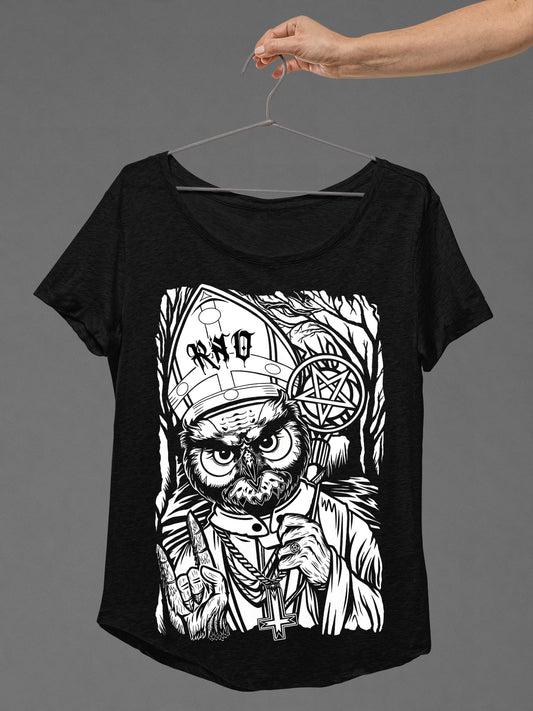 T-SHIRT POWL LADIES BLACK