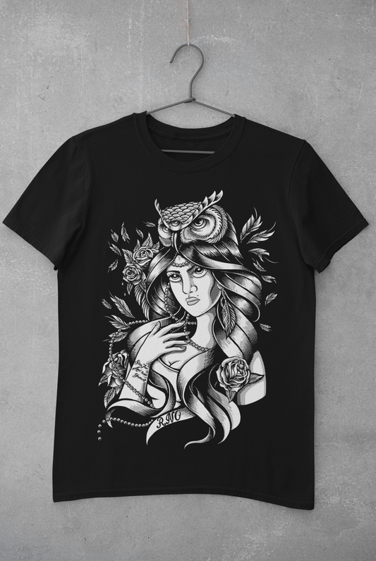 T-SHIRT MRSLADYOWL MEN BLACK