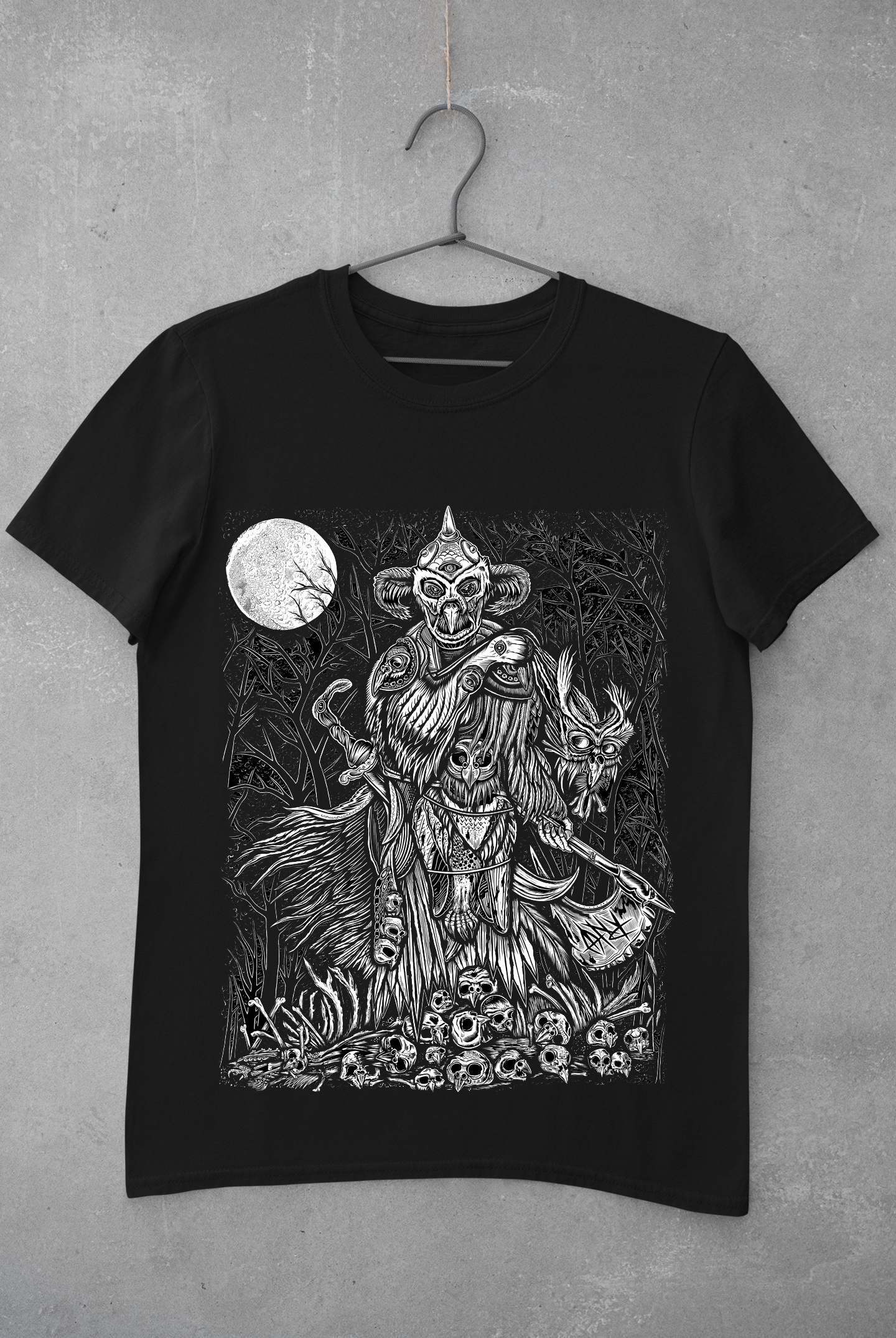 T-SHIRT OWLDEALER MEN BLACK
