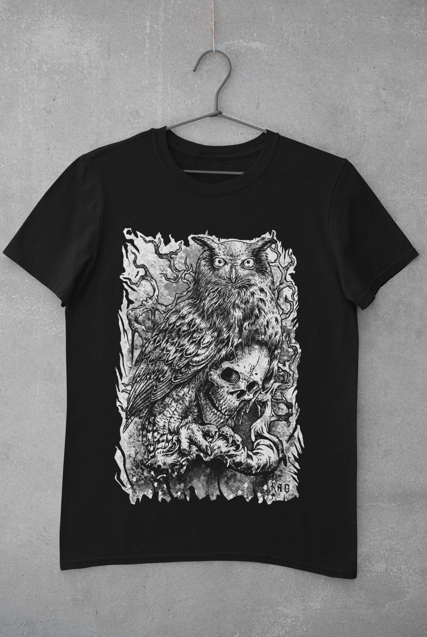 T-SHIRT SKOWLL MEN BLACK