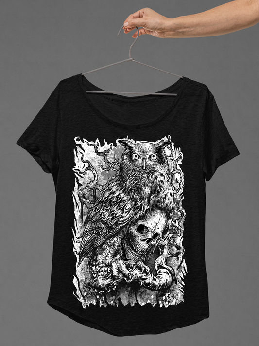 T-SHIRT SKOWLL LADIES BLACK