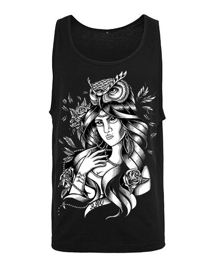 TANKTOP MRSLADYOWL MEN BLACK