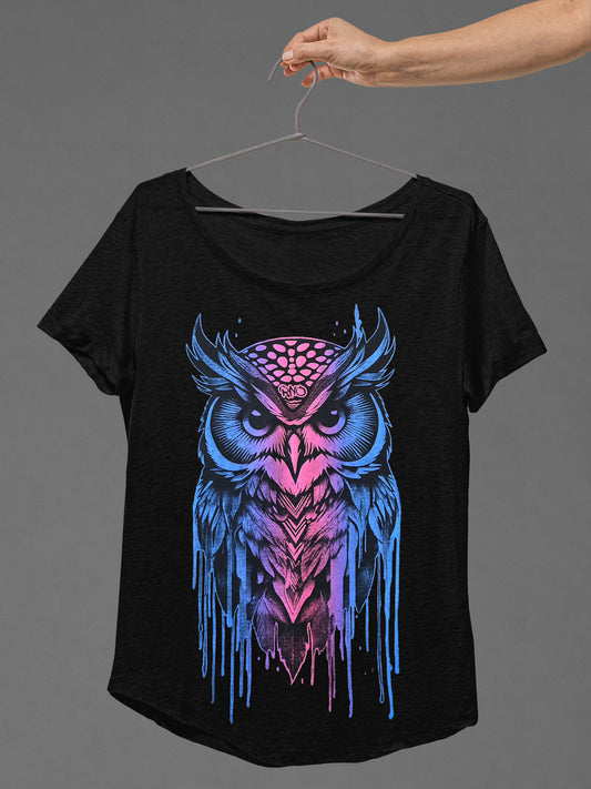 T-SHIRT GROWLITI LADIES BLACK NEON