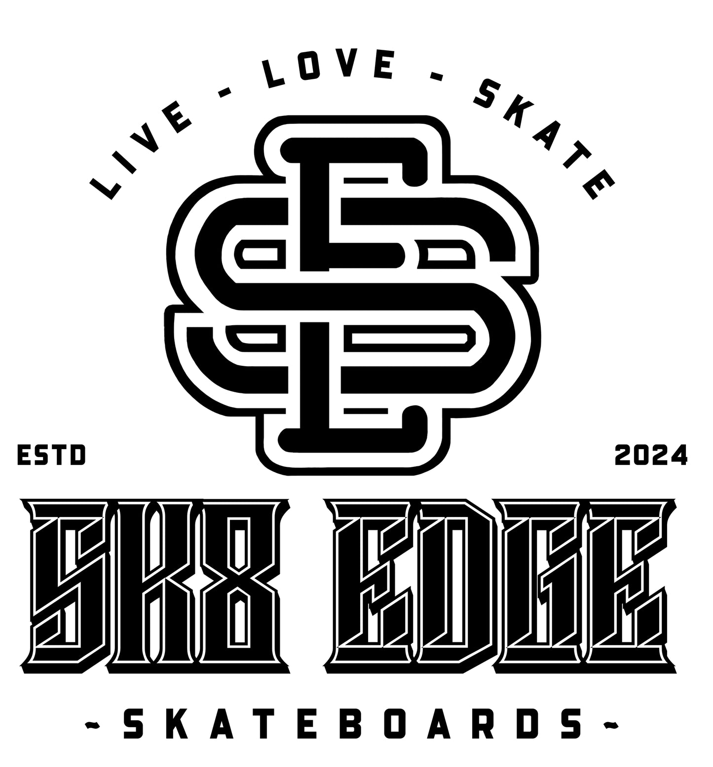 SK8 EDGE T-Shirt LOGO OVERSIZED UNI