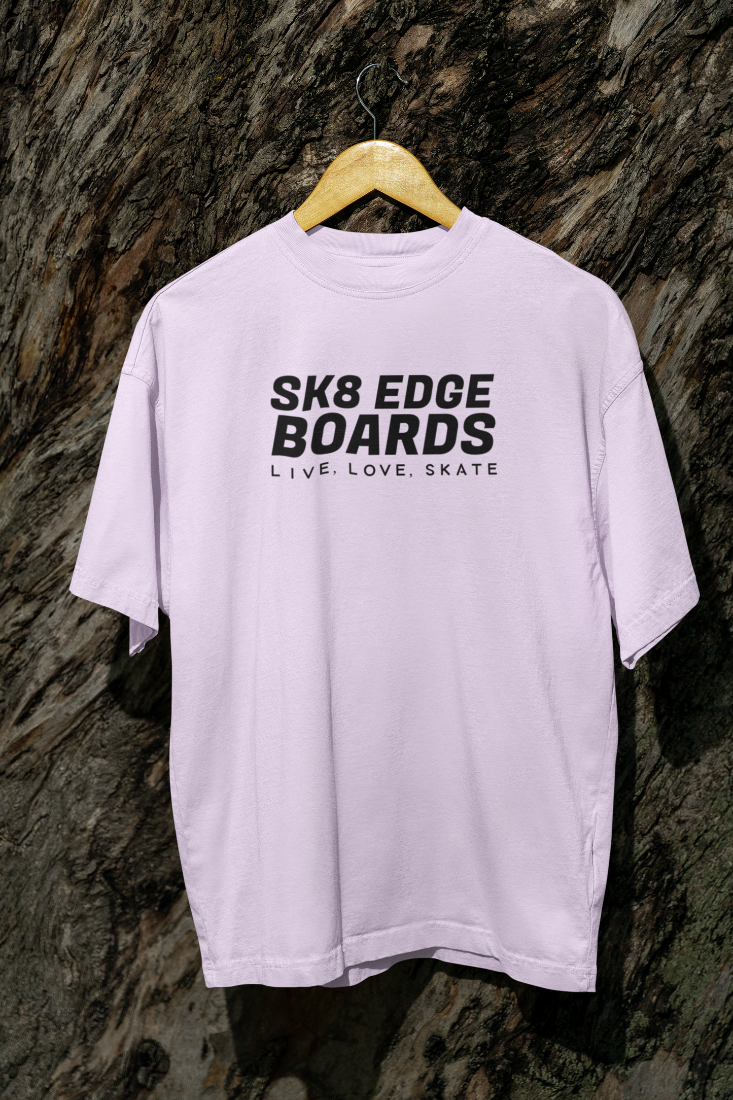 SK8 EDGE T-Shirt LIVE LOVE SKATE OVERSIZED UNI