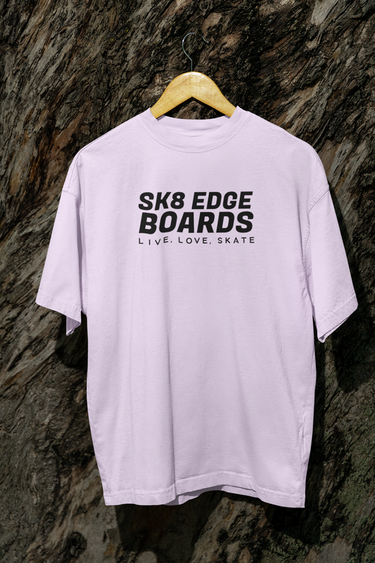 SK8 EDGE T-Shirt LIVE LOVE SKATE OVERSIZED UNI