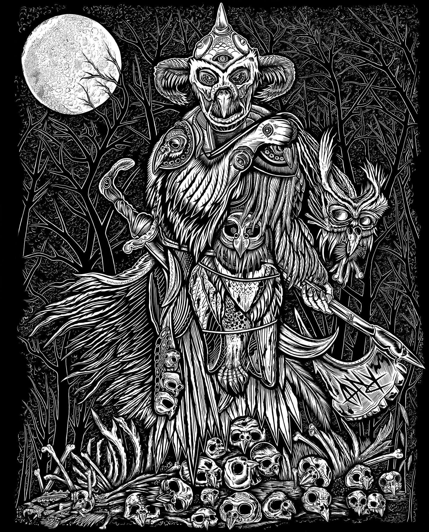 T-SHIRT OWLDEALER MEN BLACK