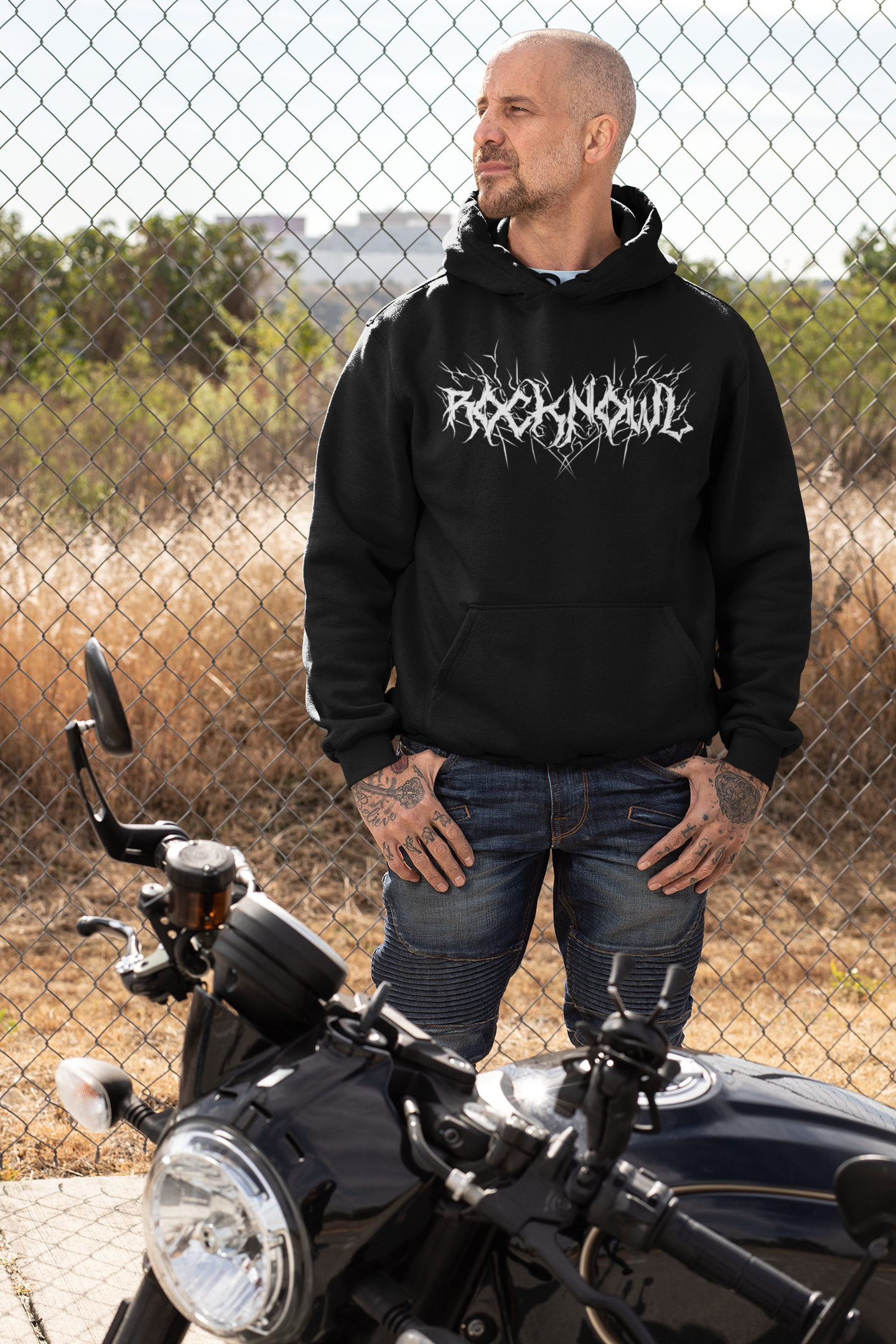 HOODIE METAL BLACK UNI