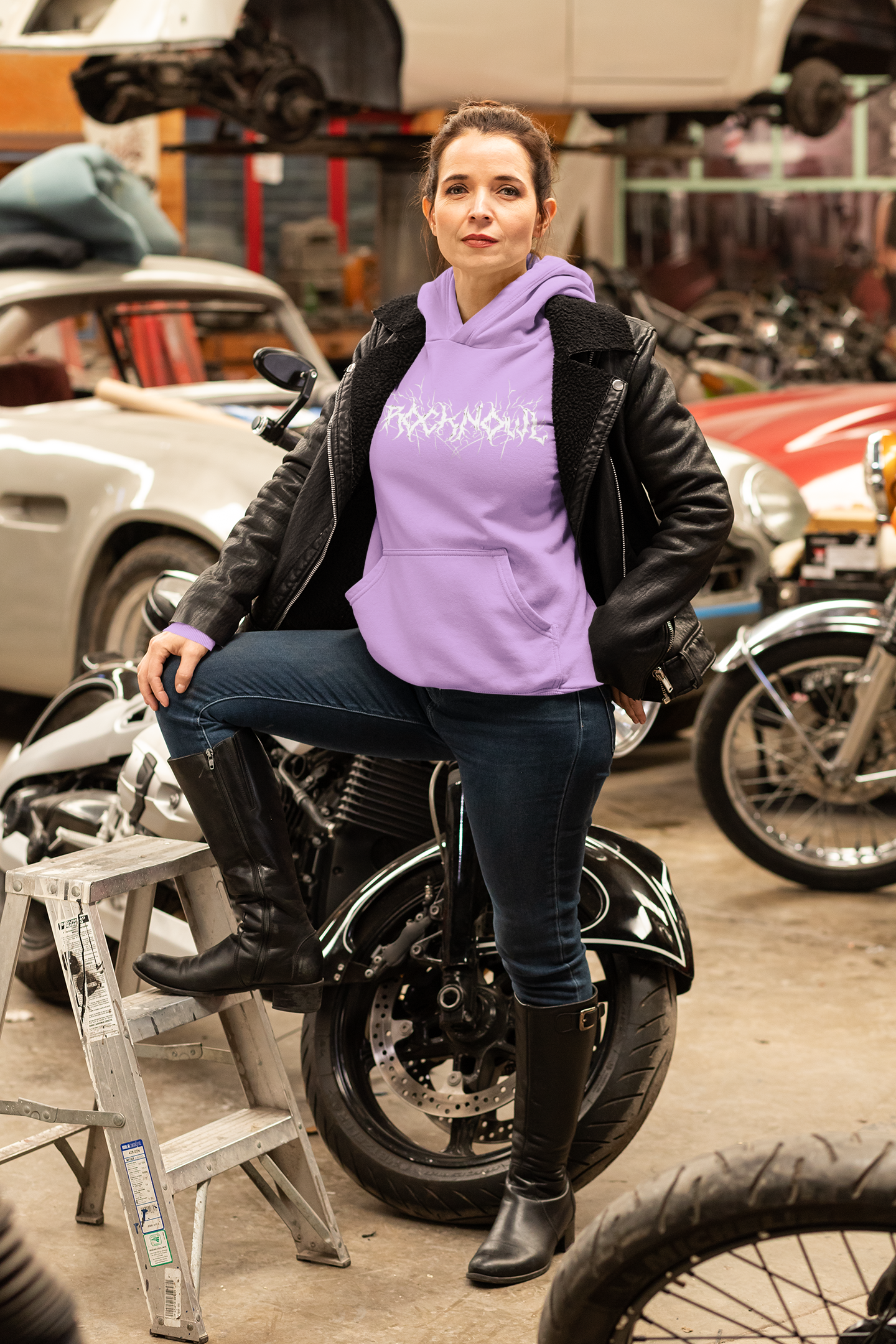 HOODIE METAL LAVENDEL UNI