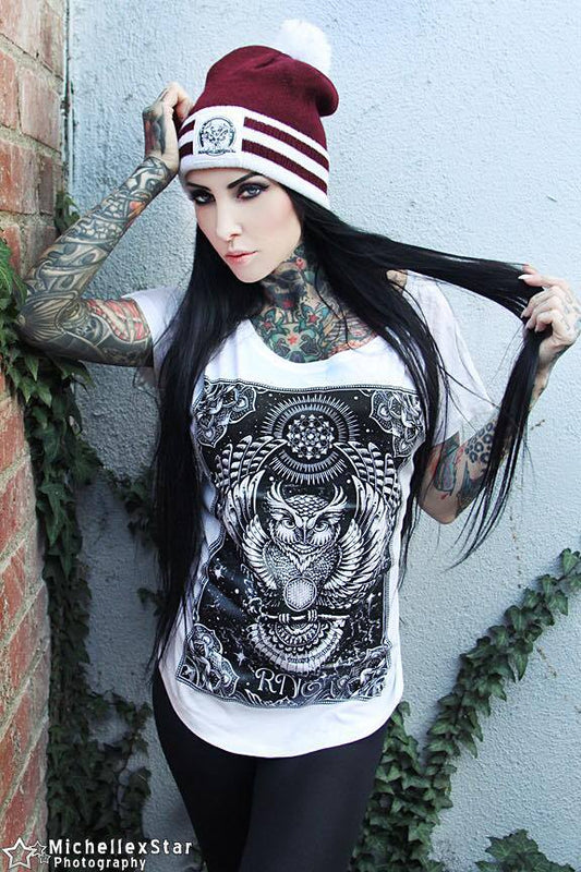 T-SHIRT FLOWLER OF LIFE LADIES WHITE