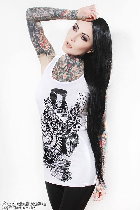 TANKSHIRT GOWL VEGAN LADY WHITE