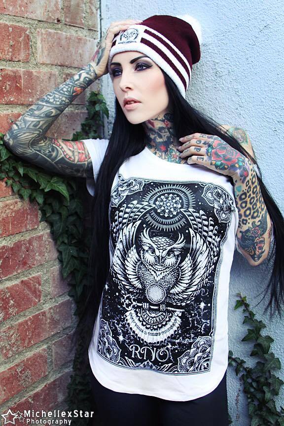 T-SHIRT FLOWLER OF LIFE LADIES WHITE