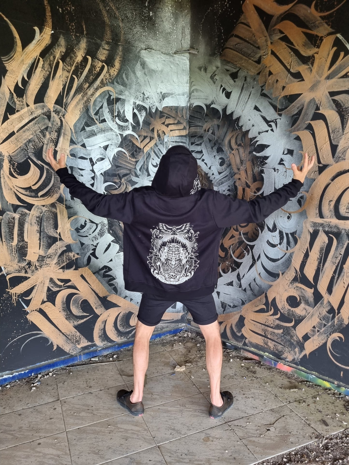 ZIPPER GOWLT BLACK UNI