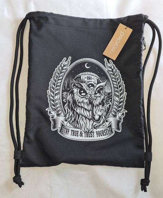 GYMSAC RECYLCLE SAILOROWL BLACK