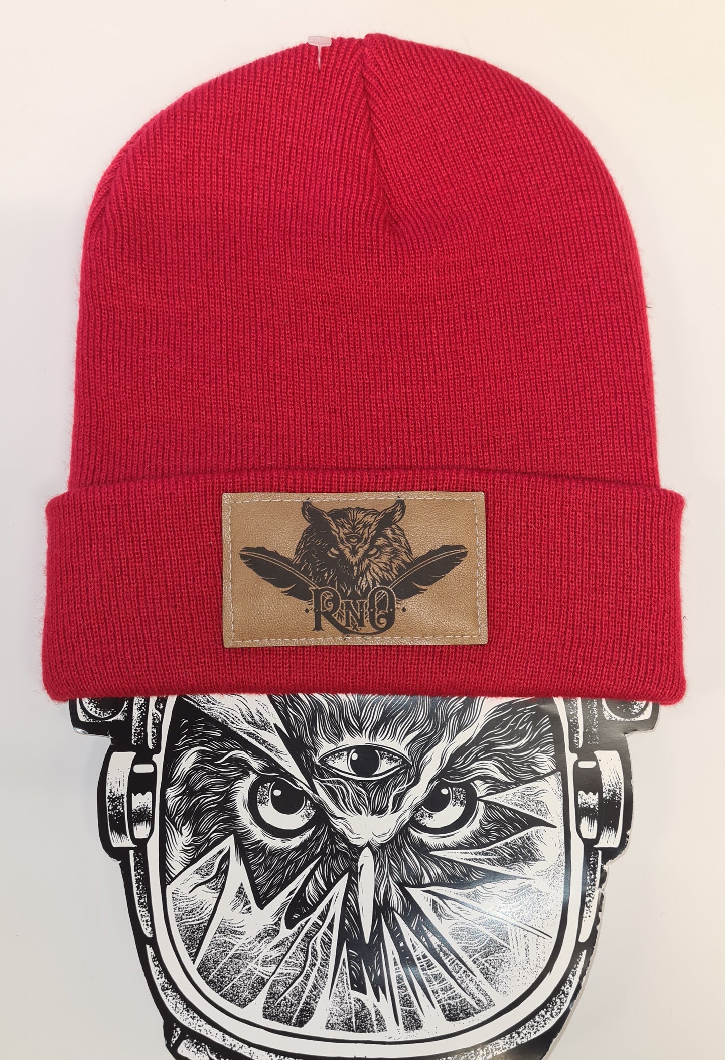 BEANIE FEATHER VEGANLEATHER DESIGN VERSCH. FARBEN