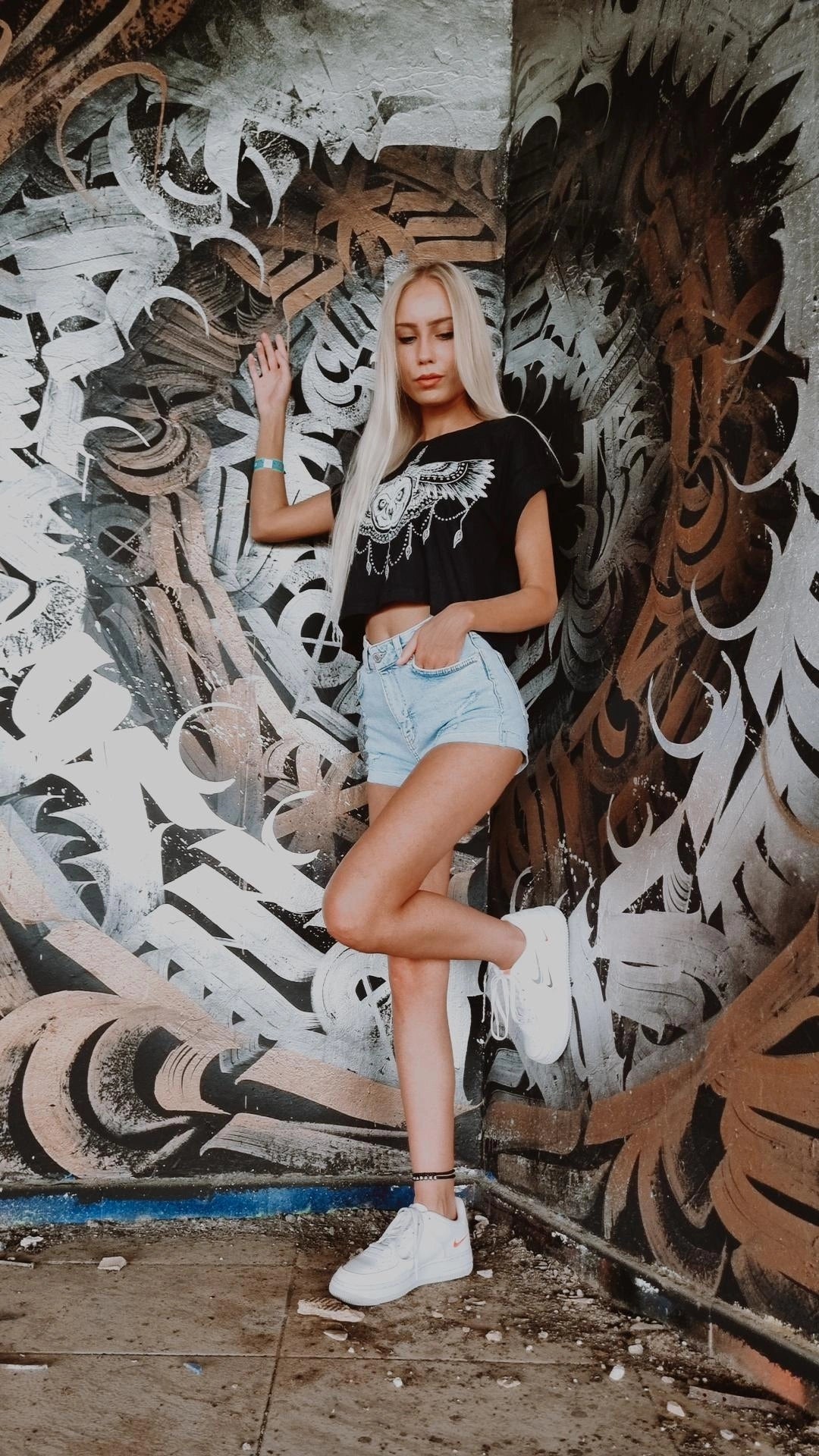 CROPSHIRT UNDEROWL LADY BLACK