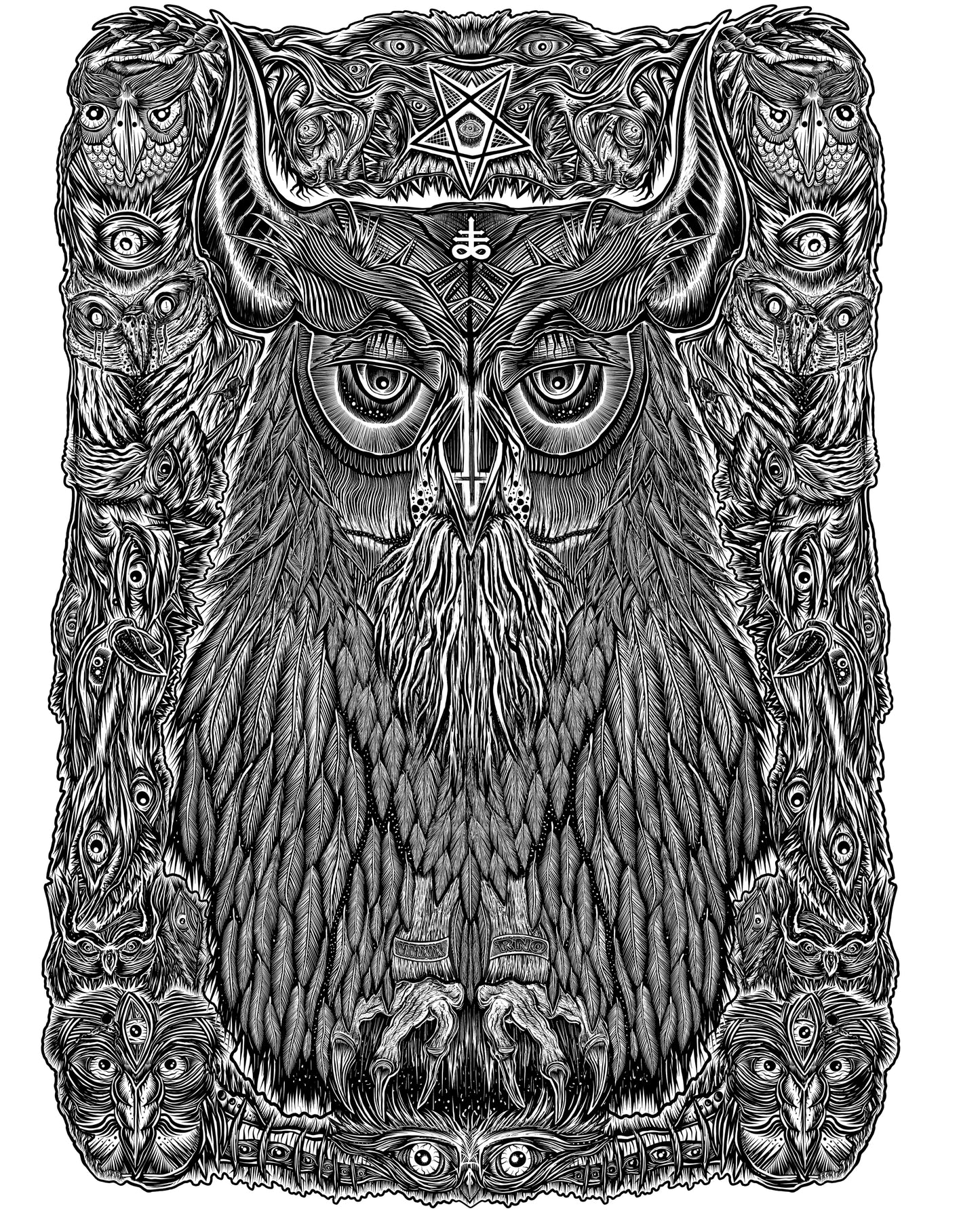 T-SHIRT THE DARKEST OWL LADIES WHITE