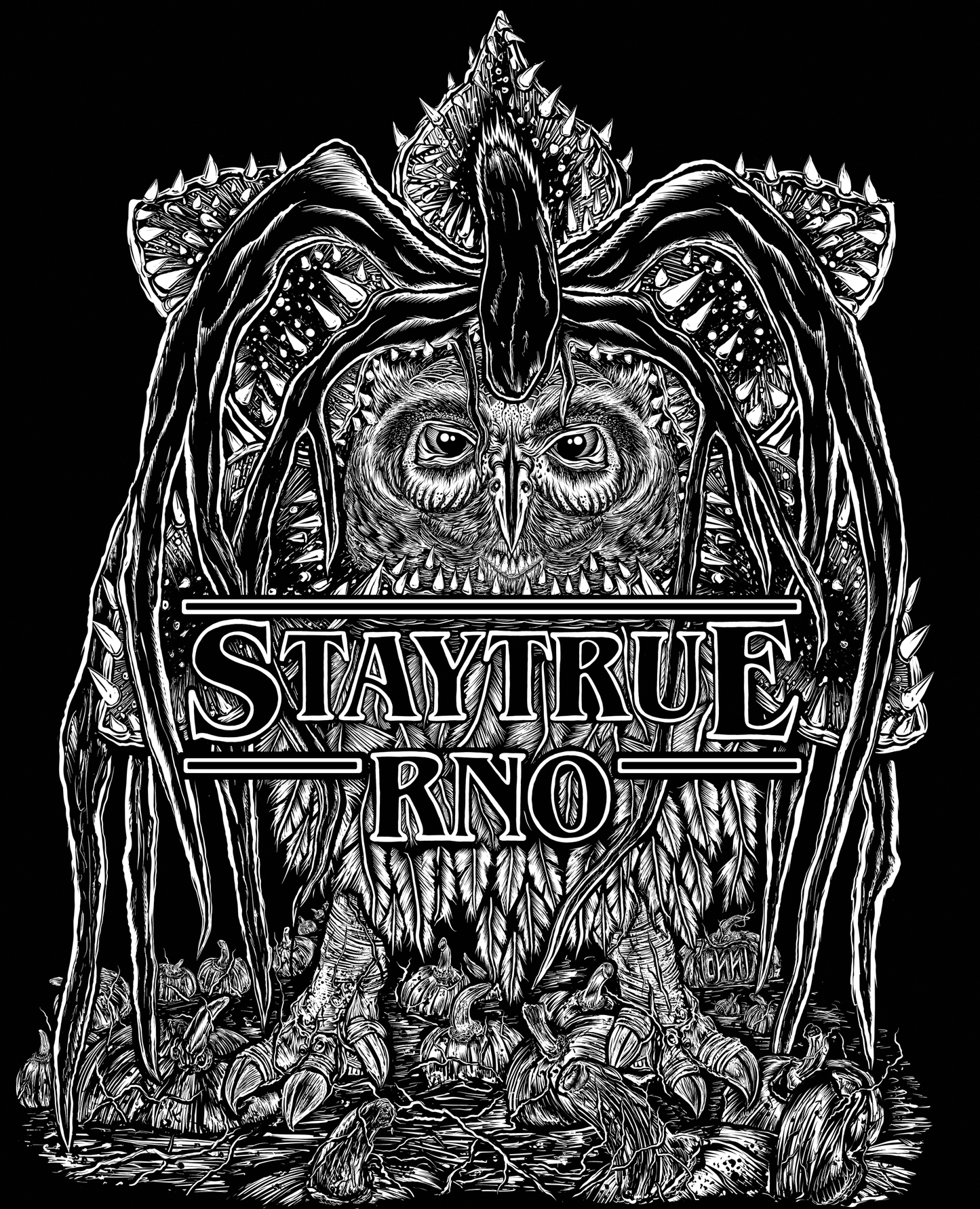 T-SHIRT DEMOWLGORGON MEN BLACK