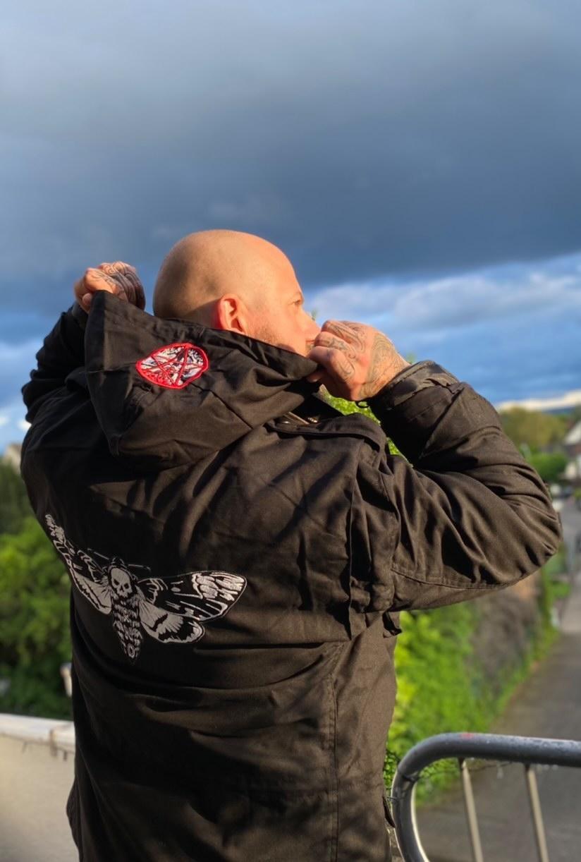 M65 JACKET MOTH EMB BLACK